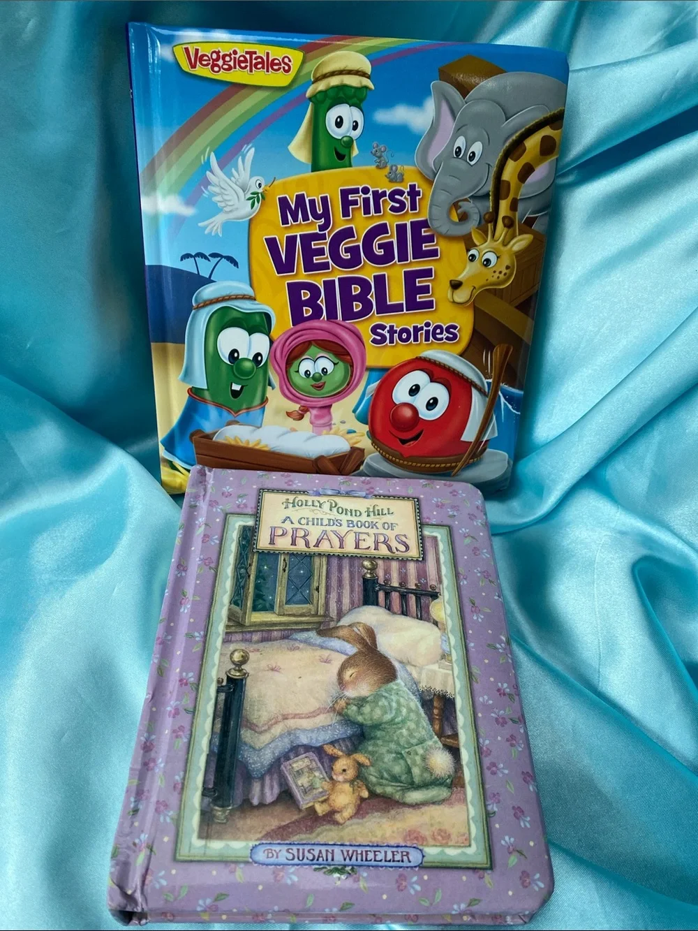 Religious Board Books Bundle My First Veggie Bible Stories Prayers